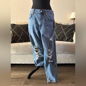 Wild Fable High Rise Ripped Denim Jeans